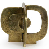 Modernist Short Sculpture, Brass