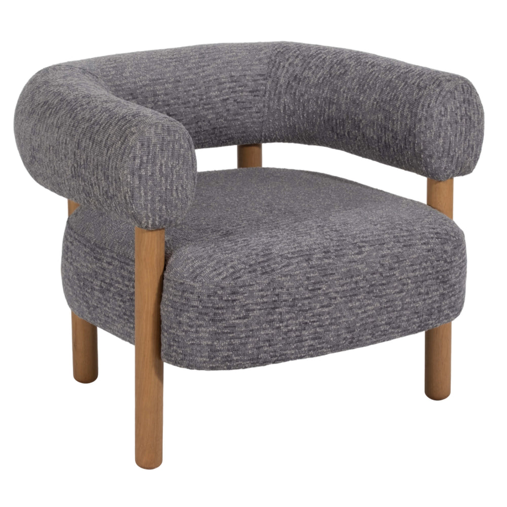 Roundback Accent Chair, Gray