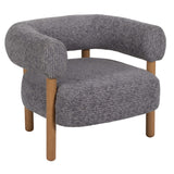 Roundback Accent Chair, Gray