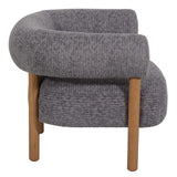 Roundback Accent Chair, Gray