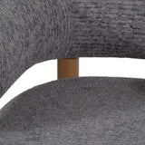 Roundback Accent Chair, Gray