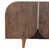 Curved Ridges Sideboard, Brown/Natural