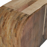 Curved Ridges Sideboard, Brown/Natural