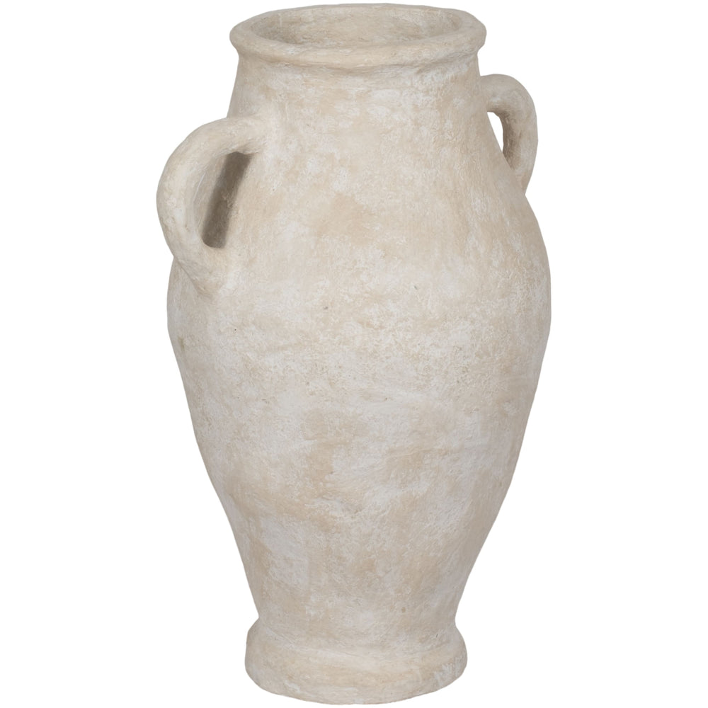 Paper Mache Jug, White