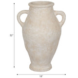 Paper Mache Jug, White