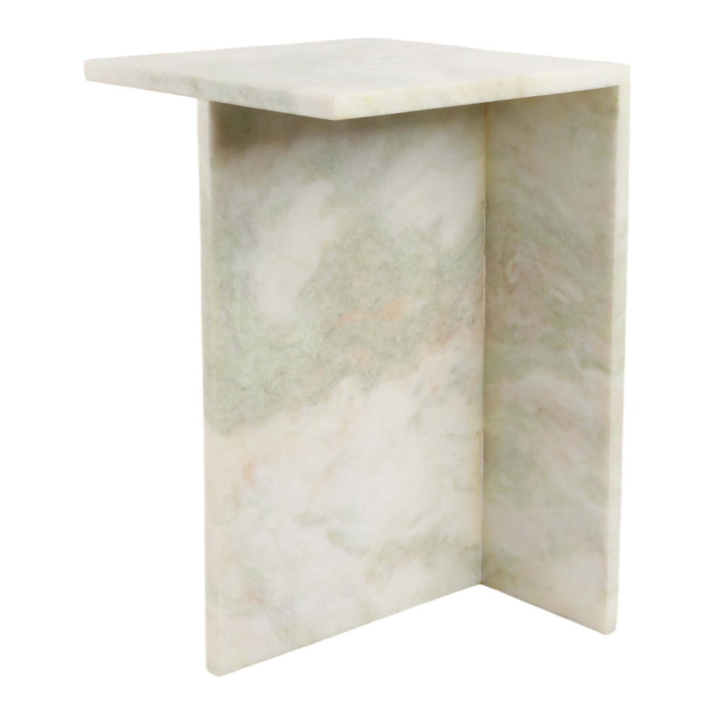 Elegant Boho Glam Accent Table, Green