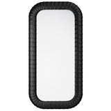 Beretta Leather Small Mirror, Black-Accessories-High Fashion Home
