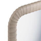 Beretta Leather Small Mirror, Beige-Accessories-High Fashion Home