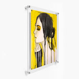 Single Acrylic Magnet Wall Frame - CHOOSE YOUR SIZE (Silver/Gold)-Frames-High Fashion Home