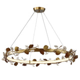 Biscotti Chandelier, Antique Brass