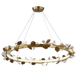 Biscotti Chandelier, Antique Brass