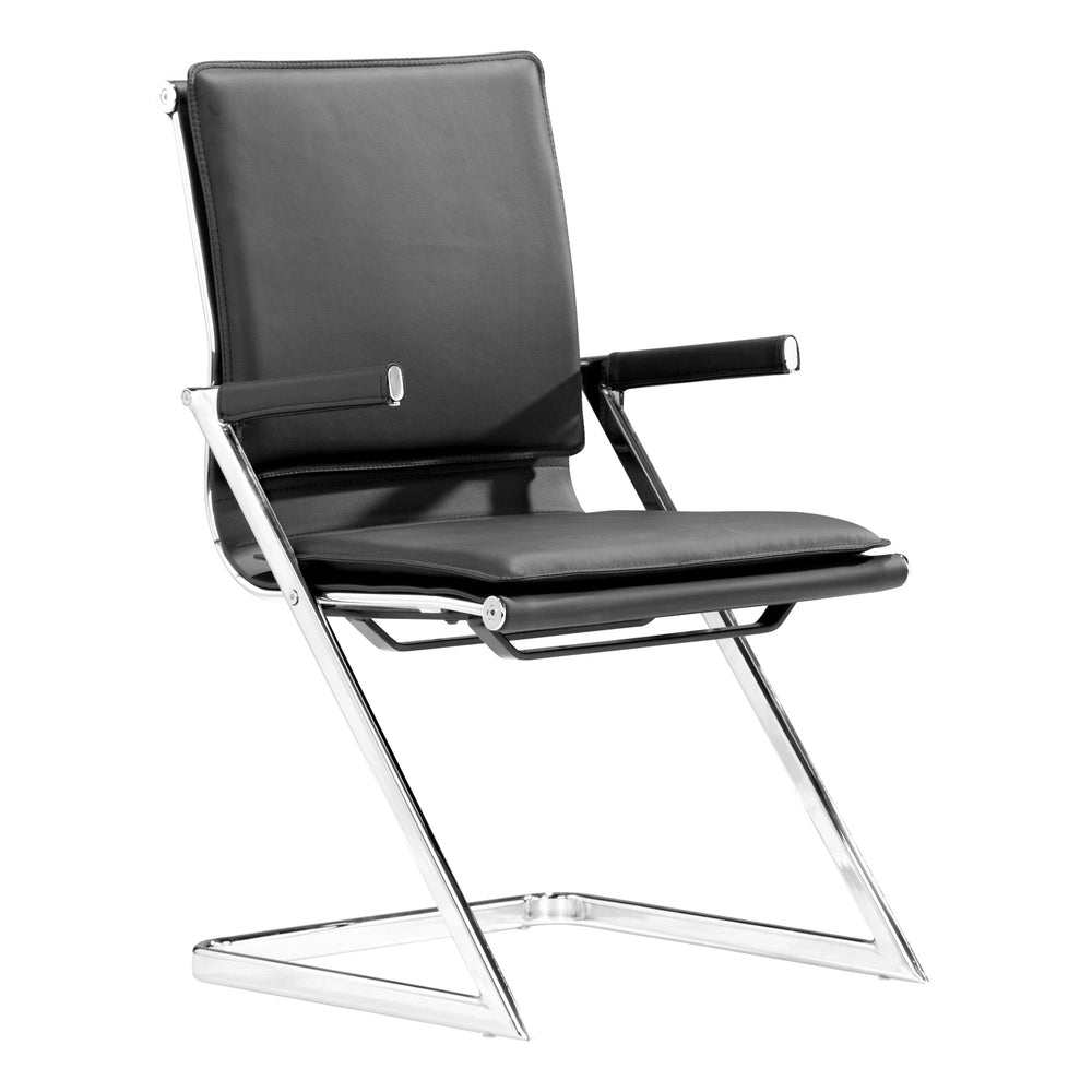 Lider Plus Conference Chair Black, Set of 2-Furniture - Office-High Fashion Home