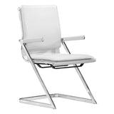 Lider Plus Conference Chair, White, Set of 2-Furniture - Office-High Fashion Home