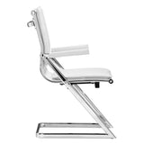 Lider Plus Conference Chair, White, Set of 2-Furniture - Office-High Fashion Home