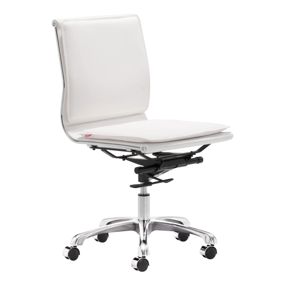 Lider Plus Armless Office Chair White-Furniture - Office-High Fashion Home