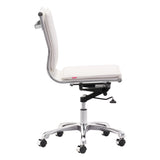 Lider Plus Armless Office Chair White-Furniture - Office-High Fashion Home