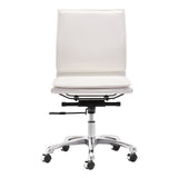 Lider Plus Armless Office Chair White-Furniture - Office-High Fashion Home