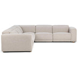 Knoxville 5 Piece Power Recliner Sectional, Gray
