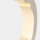 Mei Slice Console, Ivory Gloss/Rose Silver Leaf