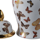 Butterflies Temple Jar, Multi-Accessories-High Fashion Home