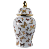 Butterflies Temple Jar, Multi-Accessories-High Fashion Home