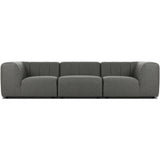 Gwen Outdoor 3-Piece Sofa, Hayes Charcoal-Furniture - Sofas-High Fashion Home