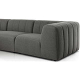 Gwen Outdoor 4-Piece Sectional, Hayes Charcoal-Furniture - Sofas-High Fashion Home