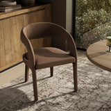 Hawkins Leather Dining Chair, Maestro Cigar, Set of 2 by Four Hands