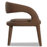 Hawkins Leather Dining Chair, Maestro Cigar, Set of 2 by Four Hands