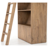 Bane Bookshelf & Ladder, Smoked Pine by Four Hands — DET_1