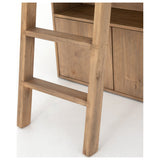 Bane Bookshelf & Ladder, Smoked Pine by Four Hands — DET_1