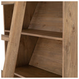 Bane Bookshelf & Ladder, Smoked Pine by Four Hands — DET_1