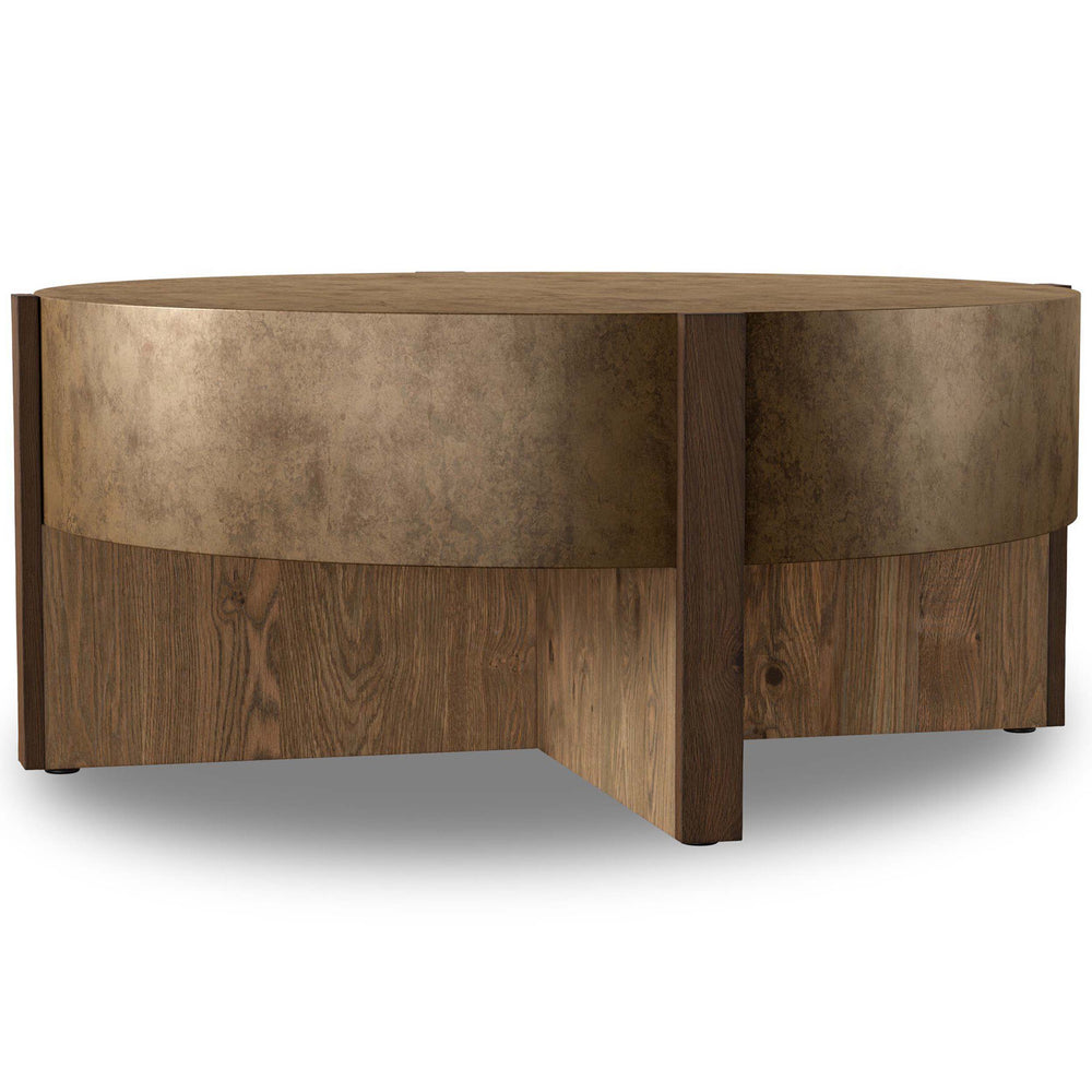 Bingham Coffee Table, Antiqued Brass by Four Hands