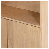 Bane Triple Bookshelf W/ Ladder, Smoked Pine by Four Hands — DET_1