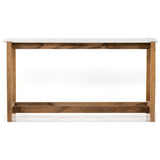 Scout Counter Table, Polished White Marble by Four Hands — FRT_1