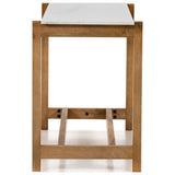 Scout Counter Table, Polished White Marble by Four Hands — SID_1