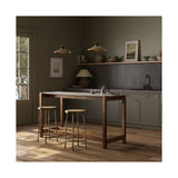Scout Counter Table, Polished White Marble by Four Hands — ESS_1