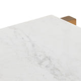 Scout Counter Table, Polished White Marble by Four Hands — DET_1