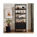Kelby Bookcase, Gunmetal by Four Hands — ESS_1