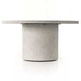 Otero 60" Outdoor Round Dining Table, Matte Stone