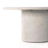 Otero 60" Outdoor Round Dining Table, Matte Stone
