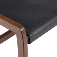 Keanu Leather Chair, Brickhouse Black