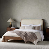 Caroline Bed, Kerbey Ivory-Furniture - Bedroom-High Fashion Home