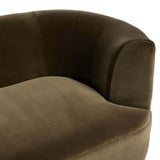 Deandra Tete A Tete Chaise, Surrey Olive-Furniture - Sofas-High Fashion Home