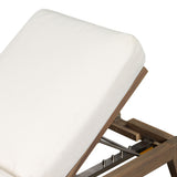 Amaya Outdoor Adjustable Chaise Lounge, Lorel Ivory by Four Hands