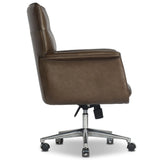 Humphrey Leather Desk Chair, Sonoma Olive by Four Hands