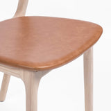 Amare Leather Dining Chair, Sonoma Butterscotch, Set of 2 by Four Hands