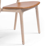 Amare Leather Dining Chair, Sonoma Butterscotch, Set of 2 by Four Hands