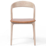 Amare Leather Dining Chair, Sonoma Butterscotch, Set of 2 by Four Hands