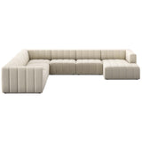 Langham Channeled 6 Piece Sectional, Nomad Snow by Four Hands